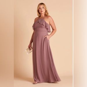 Birdy Grey Chiffon Dark Mauve Bridesmaid Dress